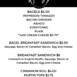 Espresso Menu Food
